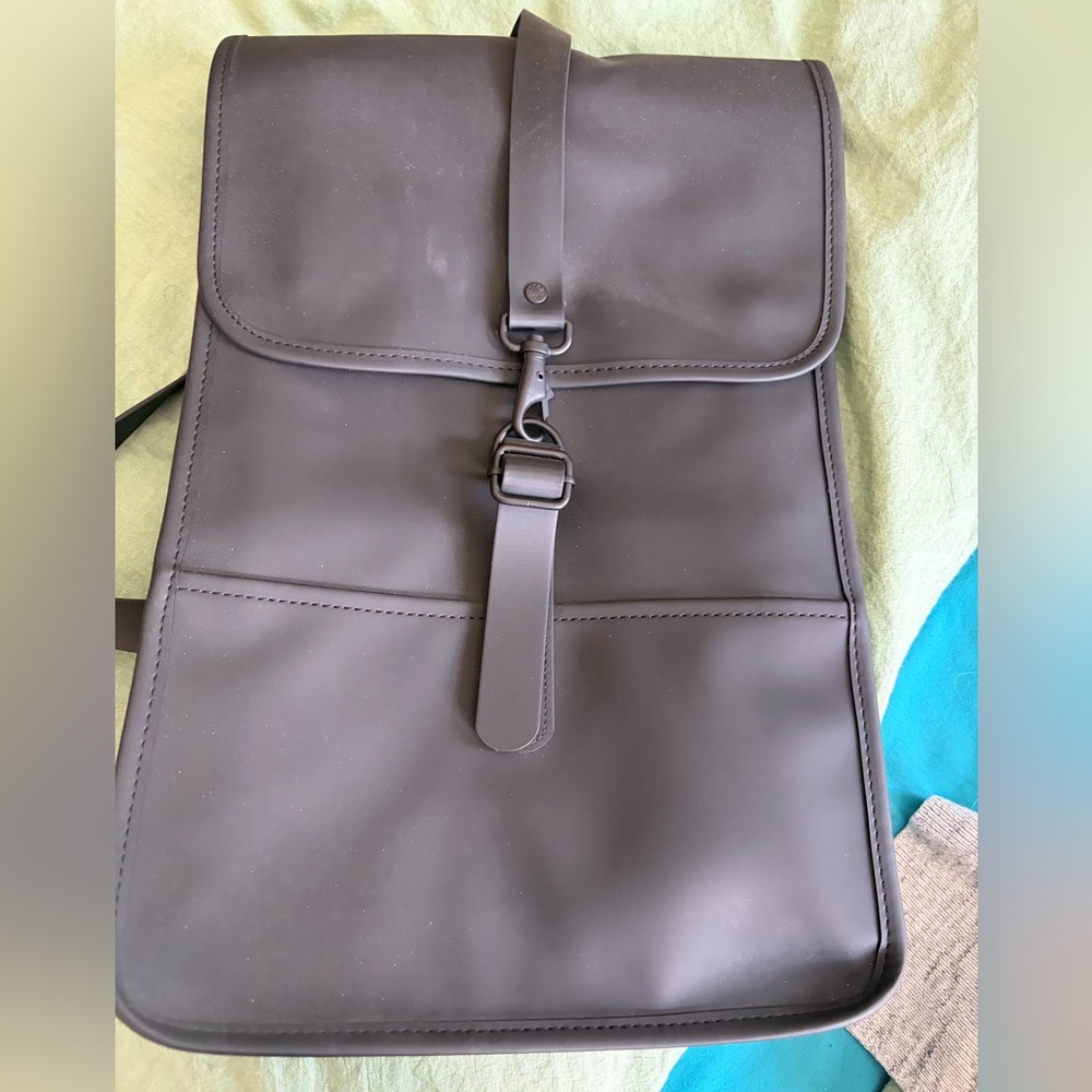 Rains Black Backpack